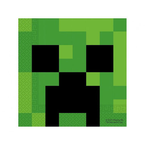 Picture of MINECRAFT PAPER NAPKINS 33 X 33CM - 20 PACK